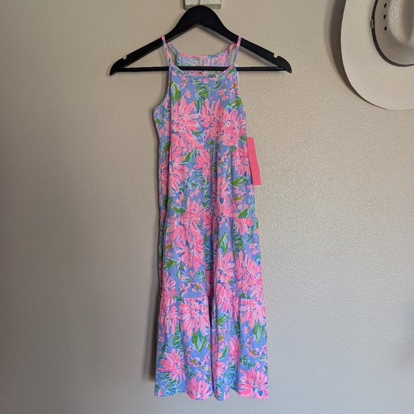 Lilly Pulitzer Other - NEW Lilly Pulitzer Girls Harleigh Maxi Dress Blue Peri Sunrise Bay Multiple size